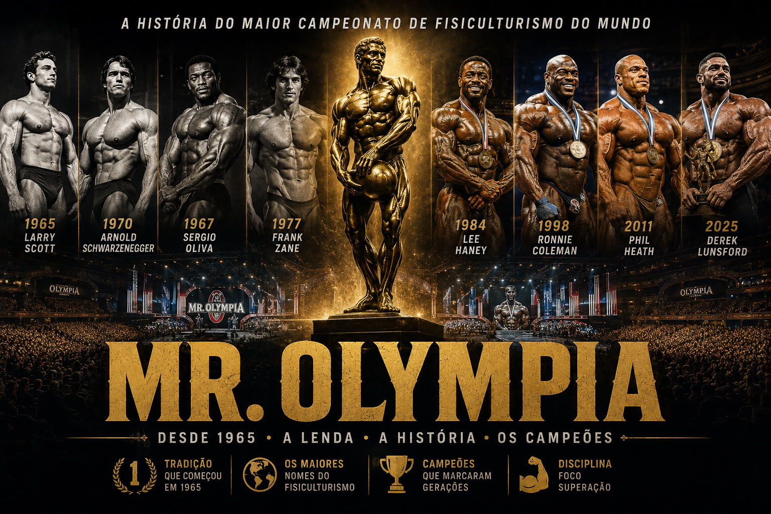 Mr. Olympia: a história do maior campeonato de fisiculturismo do mundo