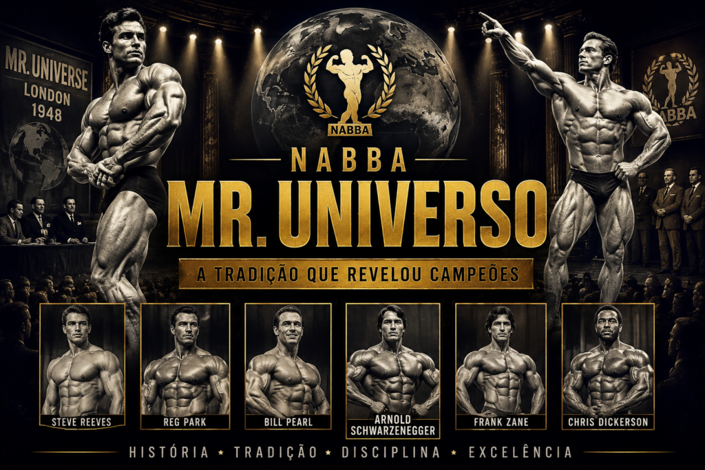 Mr. Universo NABBA: a história do campeonato que revelou lendas do fisiculturismo mr universo nabba